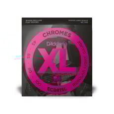 D'Addario ECB81SL cordas 45-100 - 45-100 Regular Light,, Super Long Scale,, XL Chromes Bass Strings, 