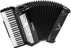 Roland FR-8X BK <b>Platinum</b> Acordeão Teclas Profissional  - Roland FR-8X BK Acordeão Eletrónico Teclas Preto com USB e MIDI, 41 Teclas Mão Direita + 120 Baixos Mão Esquerda + Sistema Som Potente, 100 Sons Acordeão + 180 Sons Orquestra + 32 Sons Orgão + Expa...
