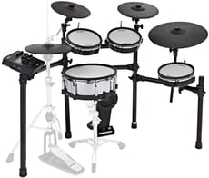 Roland TD-27KV <b>Platinum</b> E-Drum Double Mesh Head Kit  - Roland TD-27KV Kit Bateria Eletrónica 5-Peças com Peles Mesh Head, Fonte Sonora idêntica TD-50 + 728 Sons + 55 Preset Kits + 45 User, Tarola PD-140DS + Ride CY-18DR + Bluetooth + COACH e QUICK RECO...