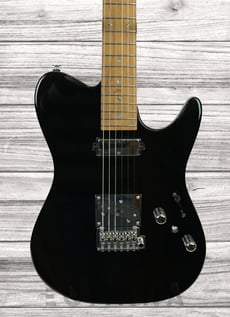 Ibanez  AZS2200-BK Prestige  B-Stock - Guitarra elétrica AZS, Série Prestige, Corpo: Amieiro, Pescoço: Bordo MADEIRA S-TECH Tostado, Fretboard: bordo S-TECH WOOD assado, Acessório de pescoço: aparafusado, 