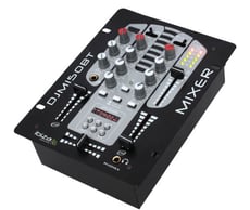 Ibiza  Mesa de Mistura 5 Canais MP3 USB/BT DJM150USB-BT - Mesa de mistura 2 vias c/ 5 Canais USB/BT, Entradas 2 Linha, 2 Phono e 1 MIC Jack 6.35mm, Saídas MASTER e MONITOR através RCA Stereo, Frequência resposta: 20-20.000Hz, CROSSFADER, medidor VU na saí...