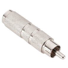 Adam hall Connectors 7541  - Adaptador macho mono de 6,3 mm fêmea para mono macho RCA, 