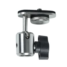 Adam hall DCAM 1 Camera Adapter  - Adaptador para Tripé de Microfone de Câmera, Montagem de rosca: 1/4 a 5/8, Rotação e inclinação ajustáveis, Niquelado, 