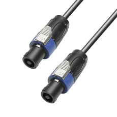 Adam hall K4S225SS1000   - Cabo para alto-falante 2 x 2,5 mm² Conector padrão de alto-falante 2 polos para conector padrão de alto-falante 2 polos 10 m, Cabo de alto-falante altamente flexível, Seção transversal do condutor ...