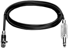 AKG MK/GL WMS  - Cabo para sistemas WMS com ficha TQG para ficha jack 6,3mm para emissores de bolso, Indicado para ligar instrumentos (guitarras), 