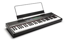 Alesis  Recital 61  B-Stock - 61 teclas semipesadas com velocidade ajustável, 10 sons integrados com função de divisão e camadas, Polifonia: 128, Efeitos: modulação, reverberação, coro, USB-MIDI para uso com software de exercíc...