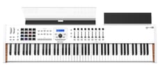 Arturia KeyLab 88 MkII  - Arturia Keylab 88 Mkii, Com 88 teclas sensíveis à velocidade (Fatar) com Aftertouch e ação de martelo, Rodas de passo e modulação, 10 codificadores rotativos + 2 codificadores rotativos com função ...