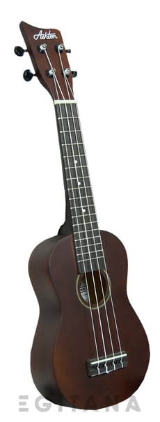Ashton UKE110 MH - Mahogany  - Tipo: Soprano, Tampo: Tilia, Fundo/Ilhargas: Tilia, Escala: Rosewood, Inclui saco com cor a condizer, Acabamentos: RD (Red), BL (Blue), BK (Black), PK (Pink), MH (Mahogany), 