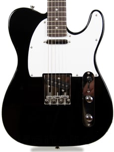 Austin ATC200 Black  - Corpo: Solid Hardwood, Braço em Maple (acer), Escala em Techwood, Escala: 648 mm, Trastes/Tipo: 22, Captadores: 2 Single Coils, 