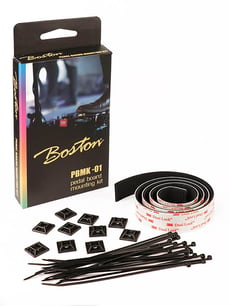 Boston  PBMK-01  - kit de montagem de placa de pedal: 3M Dual Lock (1mtr), placa de montagem adesiva 10pcs, braçadeira de cabo 20pcs, 