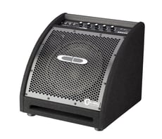 Carlsbro CSD EDA50  - 2 entradas de canal, Amplificador de potência de 50 watts integrado, EQ de 3 bandas, Entrada Aux, Driver de graves de 10 ″ mais tweeter, Grade totalmente metálica para proteção do alto-falante, 