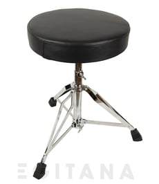 Carlsbro CSD CSS1  - Cadeira com encosto Sim, Forma da cadeira: Redondo, Altura ajustável Sim, Hidráulica Sim, Material Vinil, Metal, Dimensões Ajuste de altura: 490 - 590 mm; Diâmetro: 300 mm, 