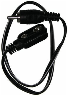 Cioks 6030 Flex Cable  - Conector do Pedal: clipe de bateria de 9 V, Comprimento: 30 cm, 