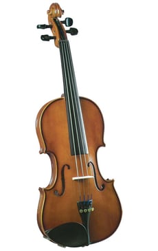 Cremona SV-130 1/8  - Tamanho 1/8, Spruce Maciço, Cordas D´Addario Prelude, Apoio de queixo e caravelhas em Ébano, Incluido estojo e arco, 