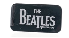 D´Addario  Beatles Logo Pick box  - Caixa de seleção da assinatura do logotipo dos Beatles, Caixa de seleção de alta qualidade, Com 15 escolhas com motivos diferentes, Da série Collect 'em all, 