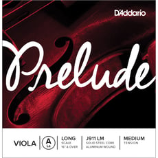 Daddario  Corda Viola Prelude J911 L M La - Single A String, Long Scale, Medium Tension, As cordas Prelude são a escolha preferida do educador para as cordas dos alunos devido à sua mistura única de tom quente, durabilidade, e valor. As cord...