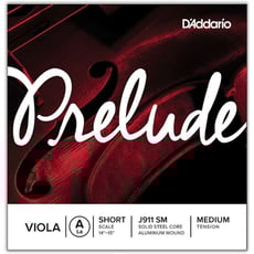 Daddario  Corda Viola Prelude J911 S M La - Single A String, Short Scale, Medium Tension, As cordas Prelude são a escolha preferida do educador para as cordas dos alunos devido à sua mistura única de tom quente, durabilidade, e valor. As cor...