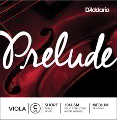 Daddario  Corda Viola Prelude J914 S M Do - Single C String, Short Scale, Medium Tension, As cordas Prelude são a escolha preferida do educador para as cordas dos alunos devido à sua mistura única de tom quente, durabilidade, e valor. As cor...