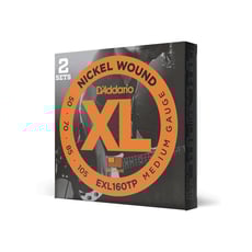 D'Addario EXL160TP 50-105 Medium, Long Scale, XL Nickel Bass Strings 2-Pack - D'Addario EXL160TP 50-105 Medium, Long Scale, XL Nickel Bass Strings 2-Pack, 