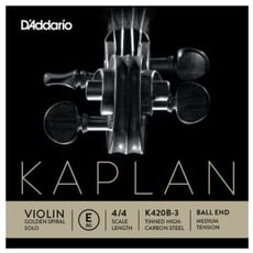 D´Addario Golden Spiral Solo E BE medium  - Solo E, Ball-End, Medium, 