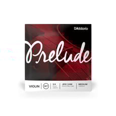 D´Addario  J810-3/4M  - Tensão: Média, Para violino 3/3, E-String: Aço, vazio, Fio A: núcleo de aço enrolado em alumínio, String D e G: núcleo de aço enrolado de níquel, Conjunto J810-3 / 4M, 