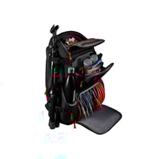 D´Addario  PW-BLGTP-01 BACKLINE BACKPACK  - Design durável e resistente à água, Sistema modular de arquivamento de cabos, Compartimentos pequenos e grandes de acessórios, Armazenamento de microfone, Armazenamento lateral do suporte de microf...