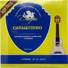 Dragão Aço Inox Cavaquinho 4 cordas Nº10 (.009P)  - Dragão Aço Inox Cavaquinho 4 cordas Nº10 (.009P), 