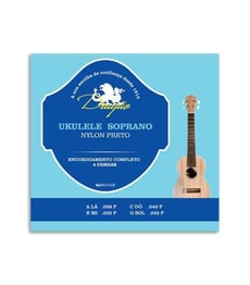 Dragão UK066 Ukulele Soprano  - Para ukulele soprano, Lá	.028 P, Dó	.040 P, Mi	.032 P, Sol	.032 P, 