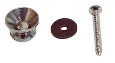 Dr.Parts SP 1 CR  - Botão de alça de guitarra sobresselente em cromo, parafuso e feltro incluído., 