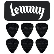 Dunlop Caixa em metal com 6 palhetas Lemmy  - Caixa em metal com 6 palhetas Lemmy, 