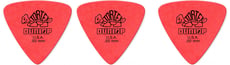 Dunlop  Tortex Triangle 0,50 Vermelho (pack 3) - Palhetas Dunlop em Tortex egitana a tua loja de musica Triangulares, Medida:0.50, Conjunto de 3 unidades, Cor: Vermelho, 