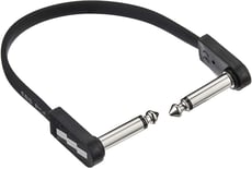 EBS  PCF-DL18 DLX  - Flat Patch Cable, Comprimento: 18 cm, Novo modelo aprimorado, Projetado para economizar espaço na placa de pedais, mantendo a flexibilidade de um cabo, Tomada angular extra plana, Os cabos planos e...