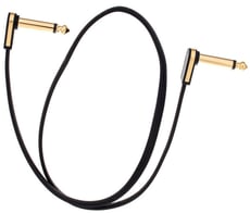 EBS  PG-58 Flat Patch Cable Gold  - Flat Patch Cable, Comprimento: 58 cm, Ainda mais compacto do que o cabo de remendo plano EBS PCF padrão, Caixa de contato feita de fundição de zinco folheado a ouro de 24 quilates, Contatos banhado...