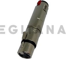 Egitana Jack - Xlr fêmea Adaptador  - Adaptador 6.3mm jack fêmea para xlr 3 pinos fêmea, 6.3mm fêmea, Xlr 3 pinos fêmea, 