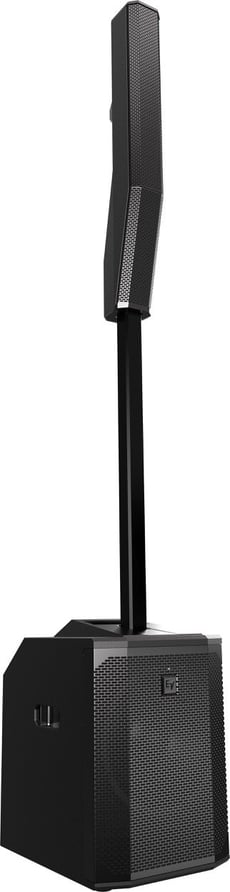 EV Electro Voice Evolve 50  - Consiste em um subwoofer, matriz de colunas e haste de distância/poste de alto-falante, Streaming de áudio Bluetooth de alta qualidade de smartphone ou tablet, Controle remoto para até 6 sistemas E...