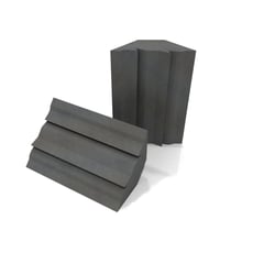 EQ Acoustics   Project Corner Traps grey  - Para melhorar a acústica da sala, Especialmente para baixas frequências, Também pode ser usado como um absorvedor de banda larga, Inclinando para trás para maior eficácia na faixa de profundidade, ...