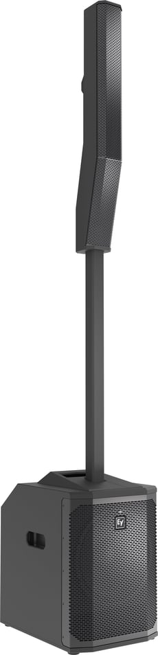 EV Electro Voice  Evolve 50M  - Sistema de alto-falantes de coluna ativa portátil, Com funções DSP e streaming Bluetooth, Drivers de graves de 12 e 8 drivers de alta frequência de 3,5, Instalação fácil e intuitiva graças à barra ...
