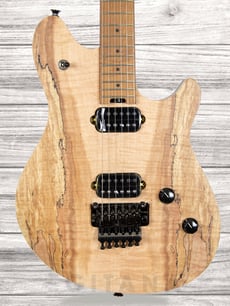EVH Wolfgang WG Standard Quilt Maple Exotic SM  B-Stock - Guitarra de assinatura de Eddie Van Hallen, Corpo: Basswood, Topo: Quilt Maple, Braço: Baked Maple, Perfil do braço: Wolfgang® Backshape, Raio do braço: Compound Radius 304.8mm - 406.4mm (12-16), 