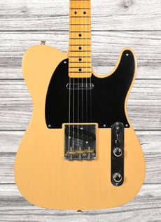 Fender Custom Shop 52 Deluxe Closet Classic Maple Neck Nocaster Blonde - Formato: Telecaster, Cor: Nocaster Blonde, Corpo: 2 peças / Ash, Braço: Maple, Formato do braço: 1957 Soft V, Escala/Fingerboard: Maple, 
