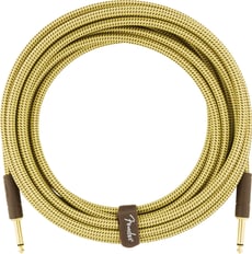 Fender  Deluxe Series Straight/Straight Tweed 3m  - Cabo de Instrumento Série Deluxe, Reto/Reto, 3m, Tweed, 