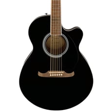 Fender FA-135CE Concert V2 Black WN  - Body Shape: Concert Cutaway, Top Material: Laminated Spruce, Body Material: Laminated Basswood, Finish: Gloss, Neck Material: Nato, Profile: Fender® 'Easy-to-Play' shape with rolled fretboard edges, 