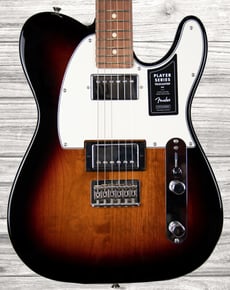 Fender Player Series Tele HH PF 3TS  - Corpo em Alder, Braço em Maple, Escala em Pau Ferro, Perfil do braço: Modern C, Raio do braço: 241mm (9.5), Escala: 648 mm (25.51), 