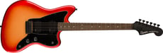 Fender Squier Contemporary Active Jazzmaster HH Laurel Fingerboard Black Pickguard Sunset Metallic B-Stock - Corpo: Álamo, Acabamento do corpo: poliuretano brilhante, Forma do corpo: Jazzmaster®, Botões de Controle: Plástico Preto, Escala: Indian Laurel, Acabamento da ferragem: preto, 