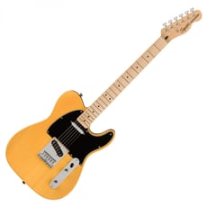 Fender  Squier Sonic Tele MN ButterscotchB B-Stock - Corpo: Choupo, Braço aparafusado: Maple, Escala: Maple, Incrustações de escala de ponto preto, Escala: 648 mm (25,5), Raio da escala: 241 mm (9,5), 