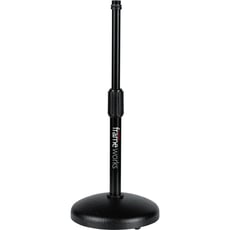 Gator  GFW-MIC-0501  - Suporte de microfone de mesa projetado para podcasts e configurações semelhantes, A base estável com peso e os pés de borracha minimizam o movimento e ruídos indesejados, A embreagem de torção ajus...