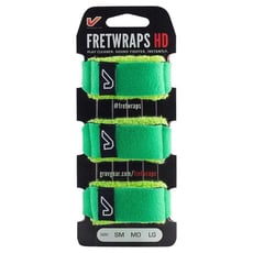 Gruvgear   Fretwraps SM Leaf Green 3P  - Conjunto Professional String Stopper / Damper, Ajuda a amortecer harmônicos, cordas abertas e ressonâncias durante gravações, performances ao vivo e batidas com as duas mãos, Tamanho: SM, cabe em b...