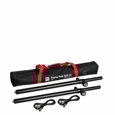 HK Audio  Stereo Pole XLR (Pair) - O conjunto adicional consiste em dois bastões de distância König & Meyer M20 ajustáveis em altura, dois cabos XLR de alta qualidade e uma bolsa de transporte., 