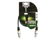 HQ Power PAC105 0.5m  - Cabo DMX XLR 3P Macho / XLR 3P Fêmea 0.5M HQ POWER PAC105, Cabo profissional p/ controlo DMX, XLR 3P Macho / 3P Fêmea, Impedância: 100~110 Ohms, Conectores dourados, Condutores livres de oxigénio (...