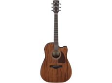 Ibanez  AW1040CE-OPN - Forma do corpo: Dreadnought, Construção / Acústica: Completamente sólida, Cutaway: sim, Início: Okoume, Voltar / Lados: Okoume (Gabun-Mahogany), Pescoço: Nyatoh, 