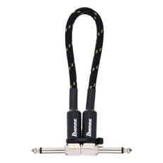 Ibanez SI 07P-BG Guitar  - Cabo para guitarra e baixo, Comprimento: 21 cm (0,7 pés), SI Series, Tomada angular Amphenol de 6,3 mm em ambos os lados, 0,50 mm², Construção do condutor: cobre de 0,12 x 20, 